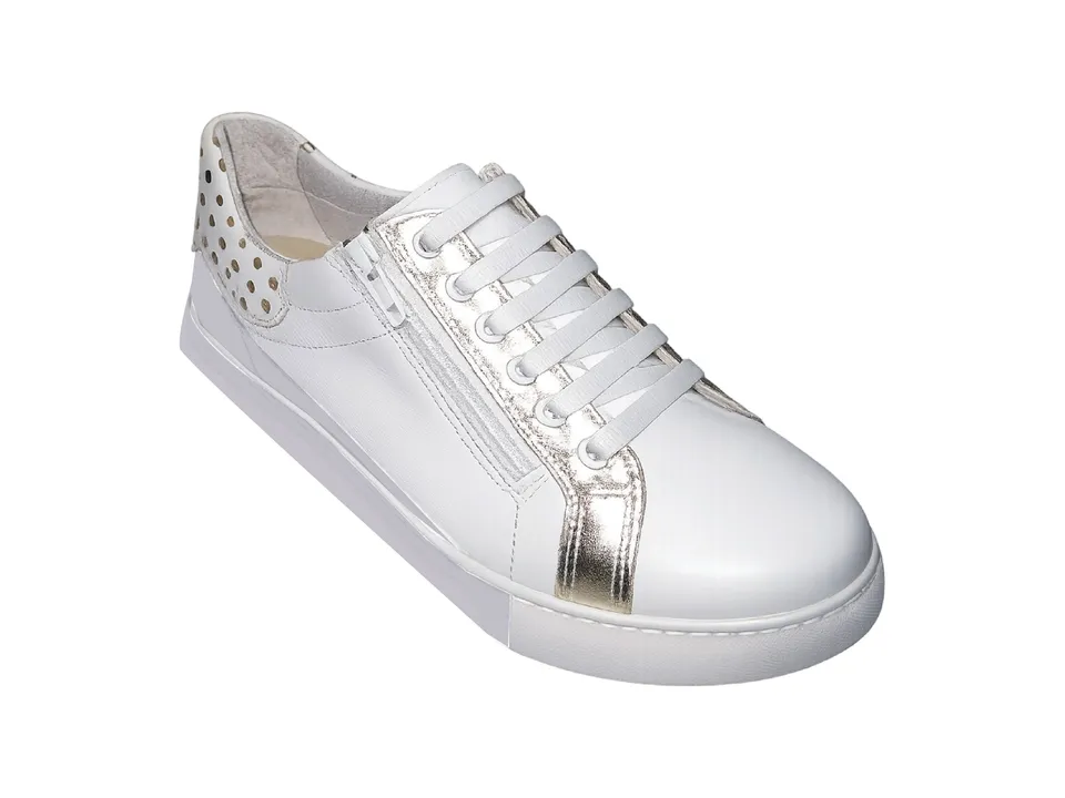 La Plume Tomi Basket Blanc / Platine